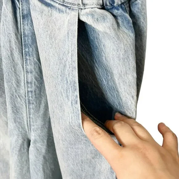 FREE POPLE Denim Blue Women's Jumpsuit - Picture 9 of 12